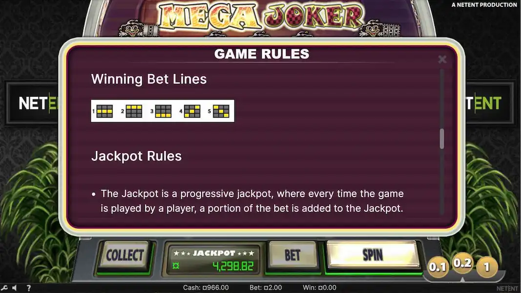 Mega Joker Jugar Gratis 4